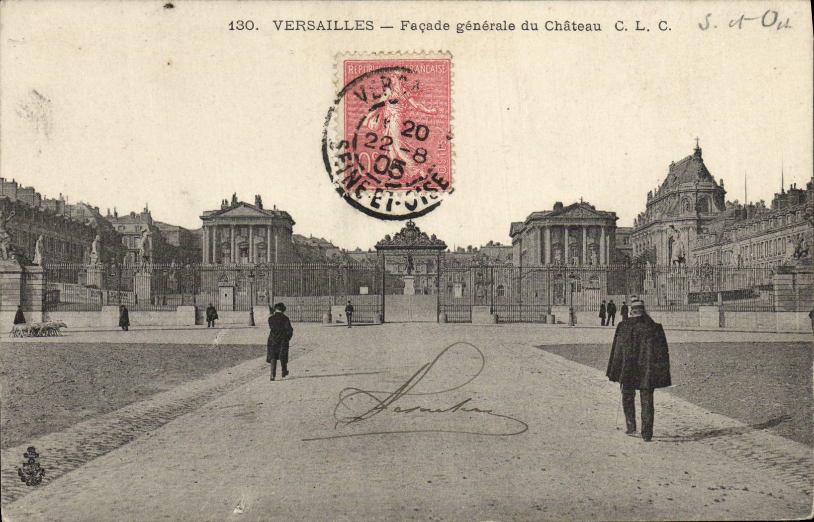 Versailles — Façade générale du Château — C. L. C. n°130