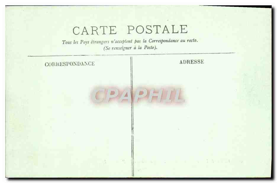 CPA Versailles Le Chateau Facade Sur le Parc — Verso