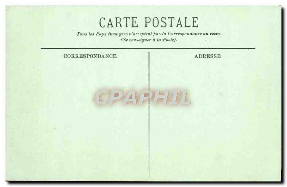 CPA Versailles Le Chateau et la grille d'honneur — Verso