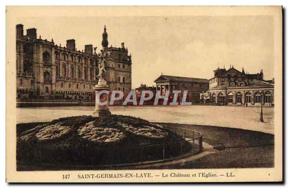 Saint-Germain-en-Laye — Le Château et l'Église — LL. n° 147