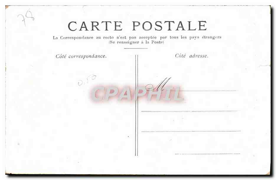 CPA Versailles Salle des Gardes de la Reine — Verso