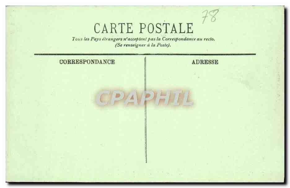 CPA Versailles Le Chateau Vue Generale — Verso