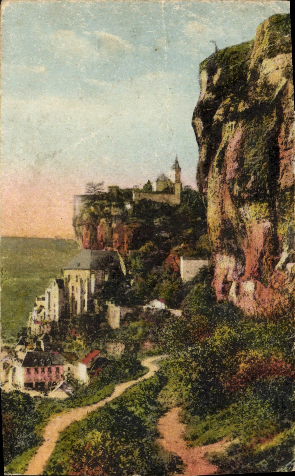 Rocamadour — Le rocher et le château — éditeur Toulouse, frères