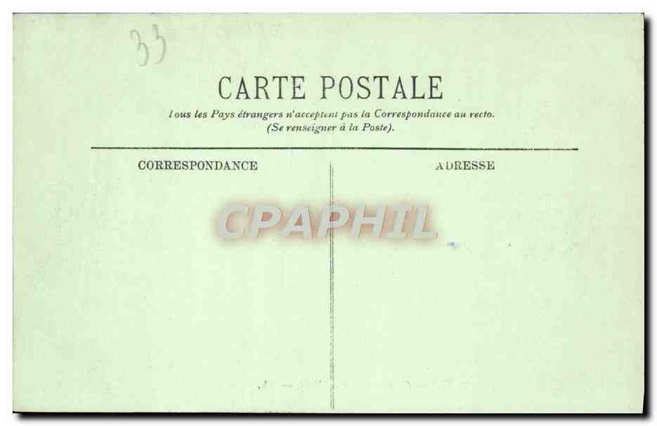 CPA Bordeaux Le Pont du Chateau de Fer Du Midi — Verso