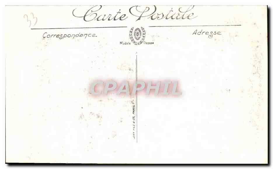 CPA Bordeaux La Cathedrale Portail Sud — Verso