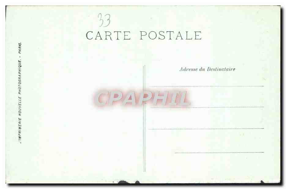 CPA Bordeaux Tour de la Grosse Cloche Au Magot — Verso