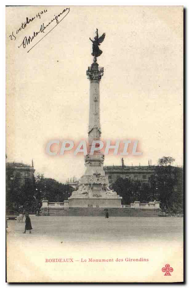 CPA Bordeaux Le Monument des Girondins