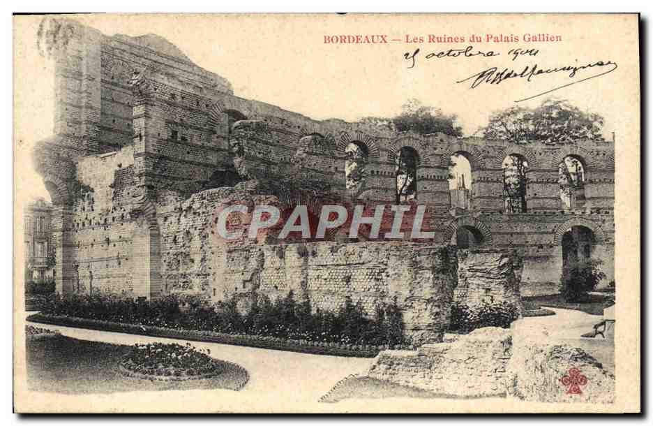 CPA Bordeaux Les Ruines du Palais Gallien