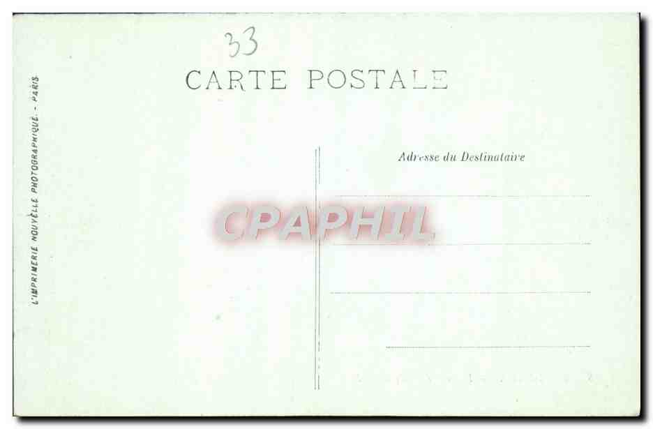 CPA Bordeaux Le Pont de Pierre — Verso