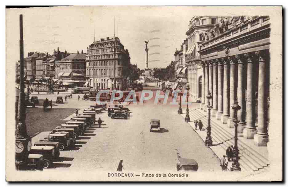 Bordeaux — Place de la Comédie — Phototypie