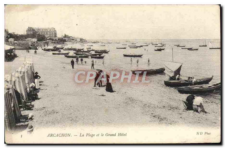 CPA Arcachon La Plage et le Grand Hotel