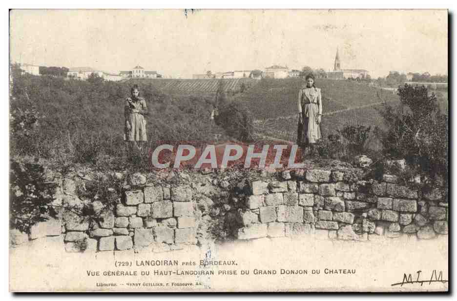 CPA Langoiran pres Bordeaux Vue Generale Du Haut Langoiran prise du grand donjon du chateau 