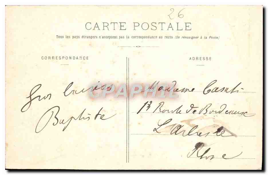 Font-en-Royans — Ansicht vom Drôme-Bahnweg — Verleger G. Hugonnet, Nr. 247 — Rückseite