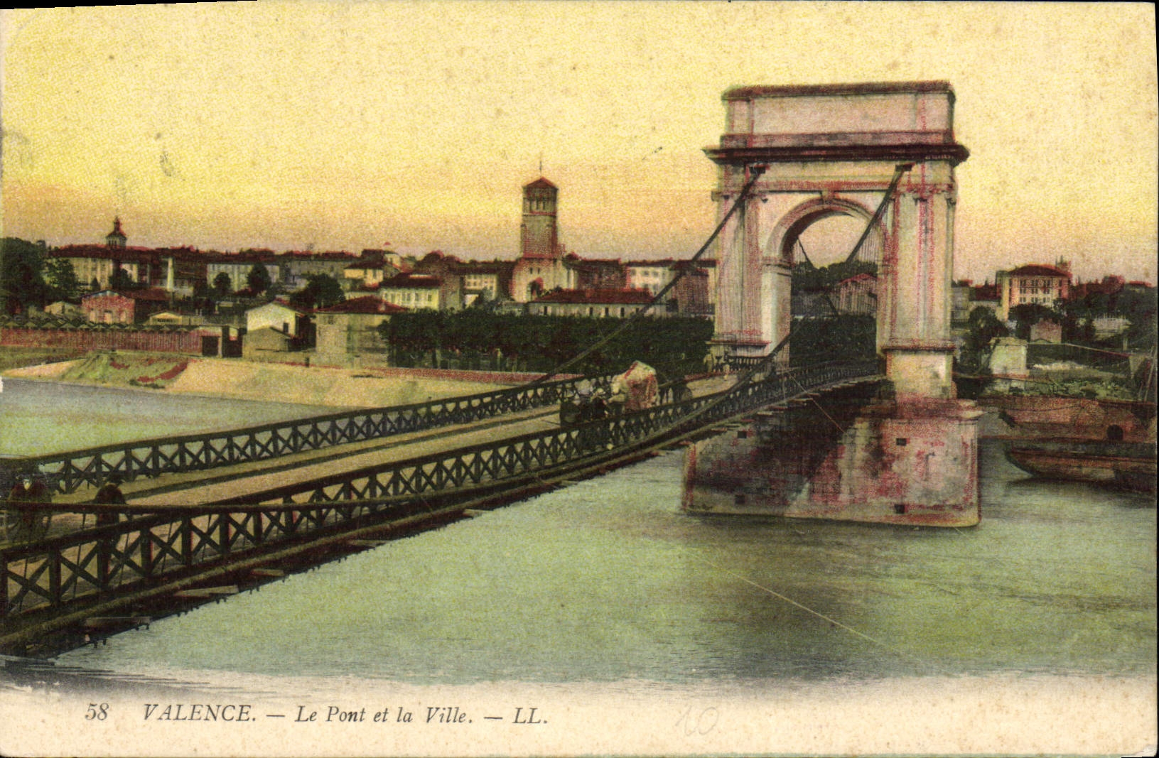 CPA Valence Le Pont et la Ville