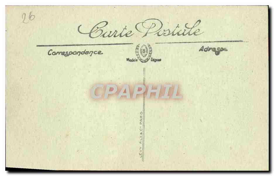 CPA Valence Le Chateau de Crussol et la Vallee du Rhone — Rückseite