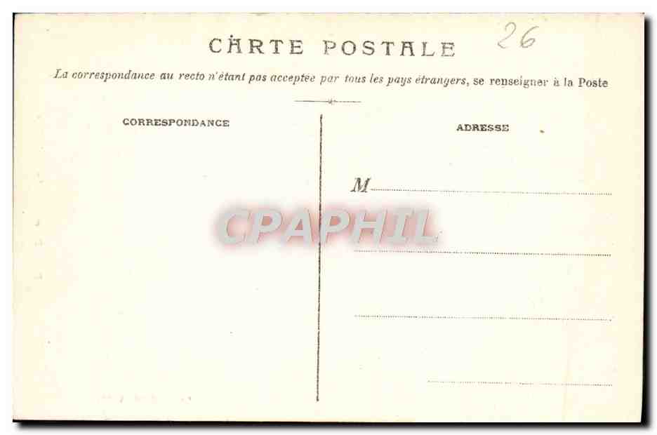 CPA Die La Cathedrale — Rückseite