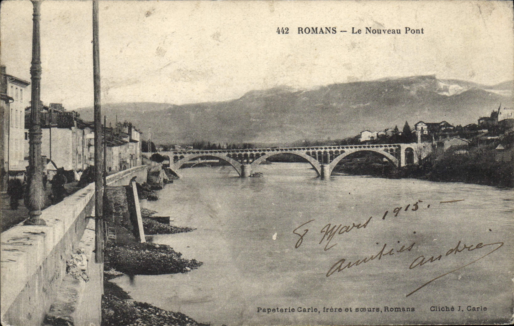 Romans — Le Nouveau Pont — Papeterie Carle, frères et soeurs, Romans