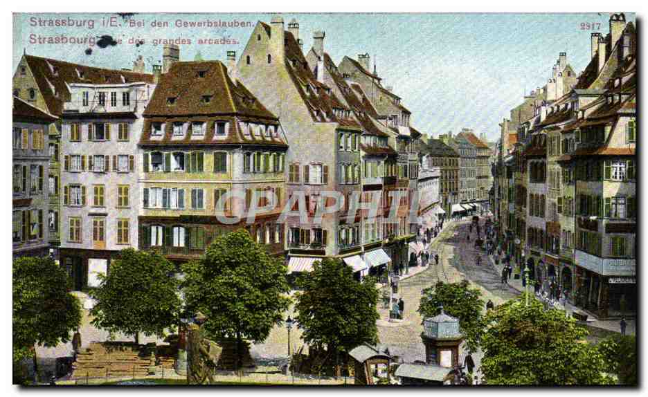 CPA Strassburg Bei den Gewerbslauben