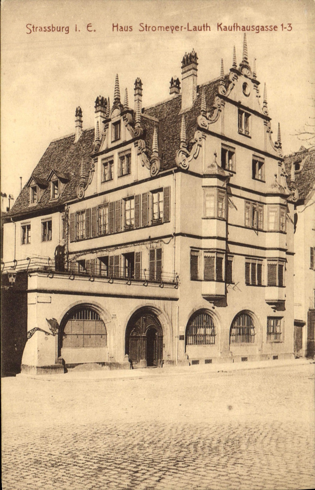 CPA Strasbourg Haus Stromeyer Lauth Kaufhausgasse