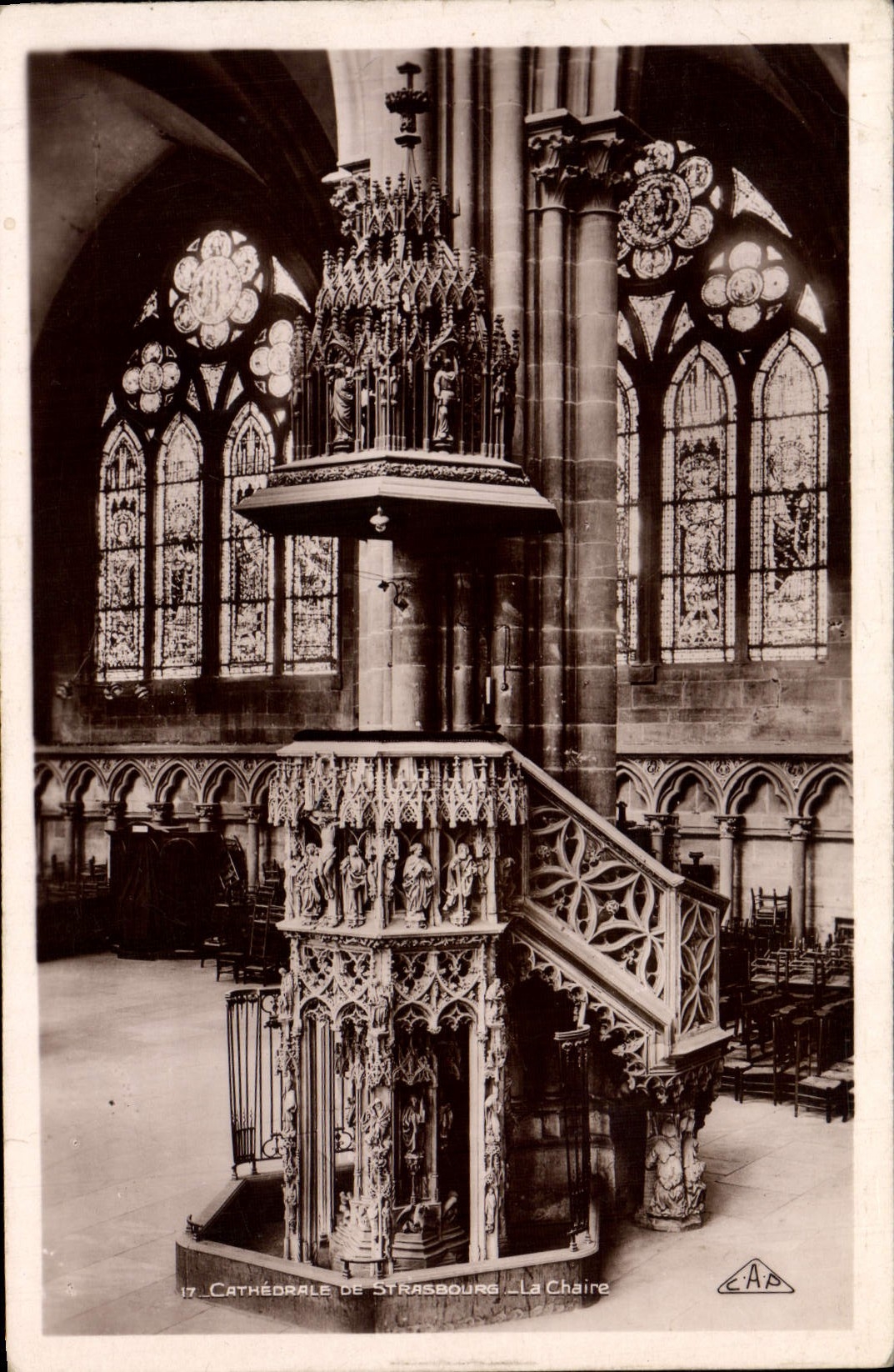 CPA Strasbourg La Cathedrale La chaire
