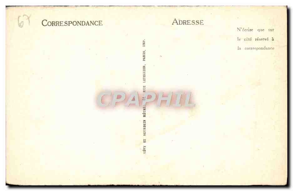 CPA Strasbourg La Cathedrale Portatl De Gauche — Verso