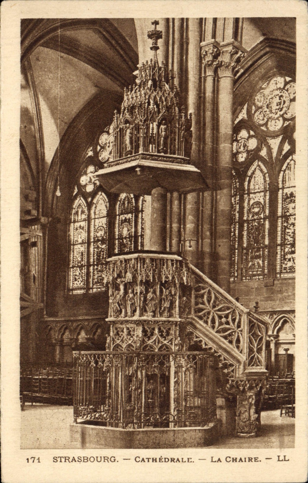 CPA Strasbourg La Cathedrale La chaire