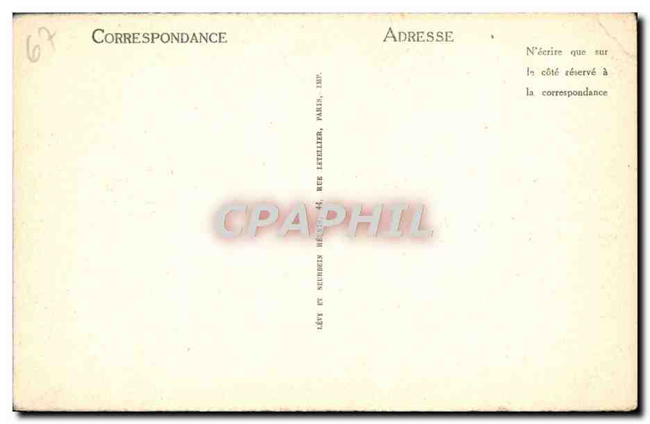 CPA Strasbourg La Cathedrale La chaire — Verso