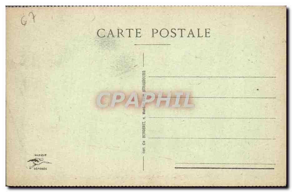 CPA Straseburg Maison Kammerzell — Verso