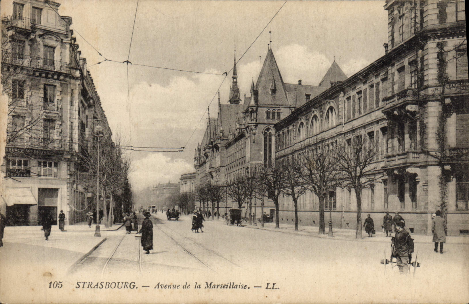 CPA Strasbourg Avenue de la Marseillaise