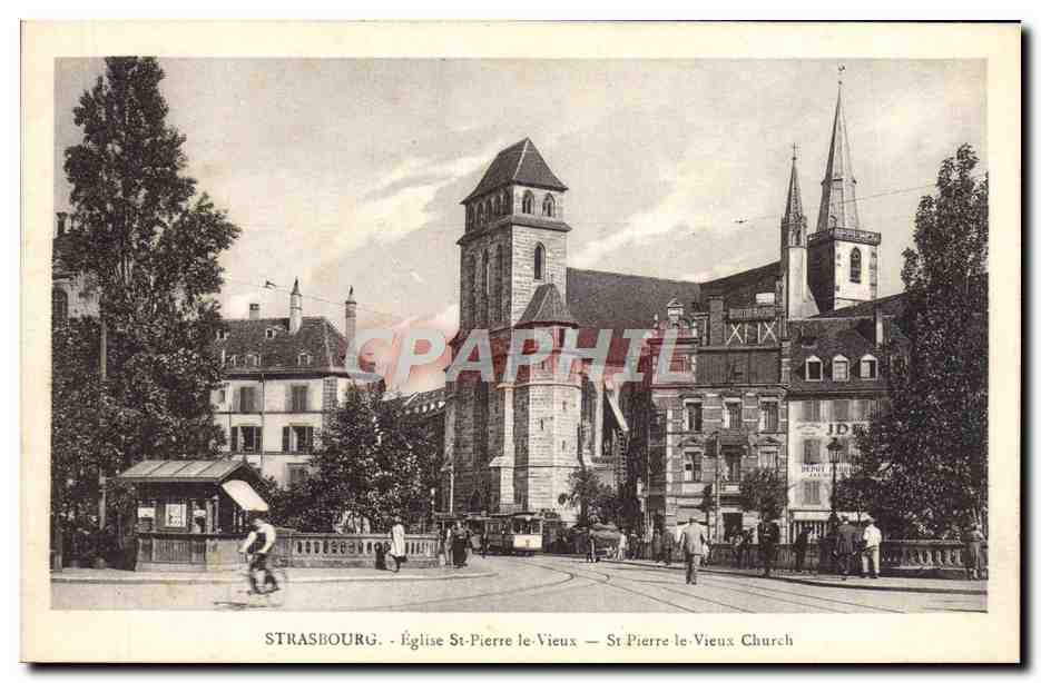 CPA Strasbourg Eglise St Pierre le Vieux