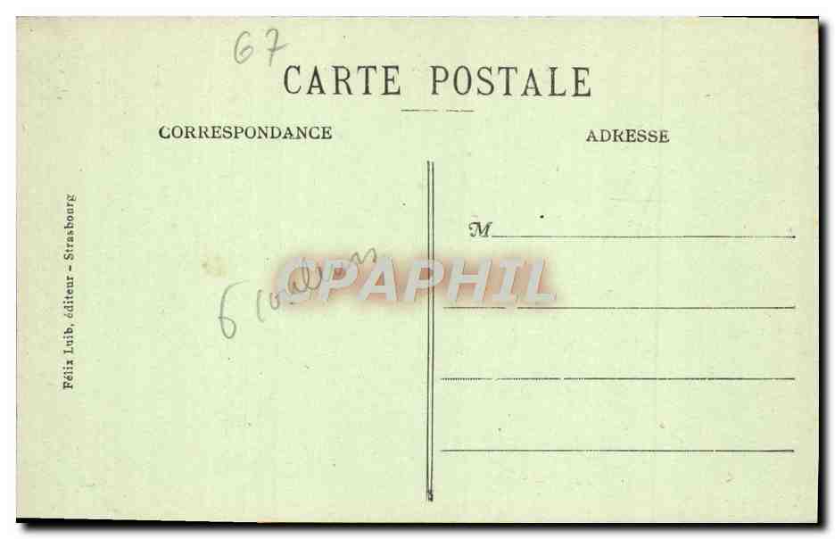 CPA Strasbourg Pres des Ponts Couverts — Rückseite