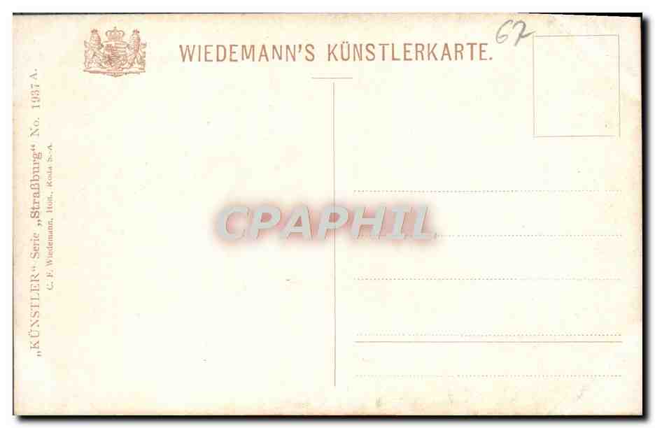 CPA Strassburg L'universite — Verso