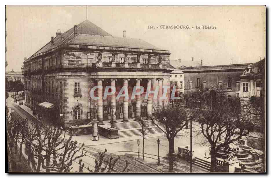 CPA Strassburg Le Theatre