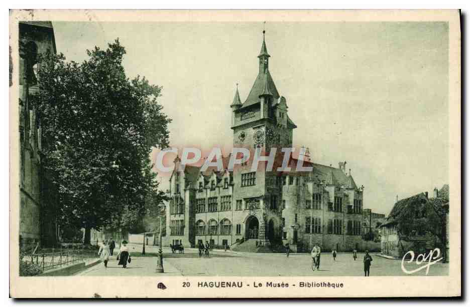 CPA Haguenau Le Musee Bibliotheque