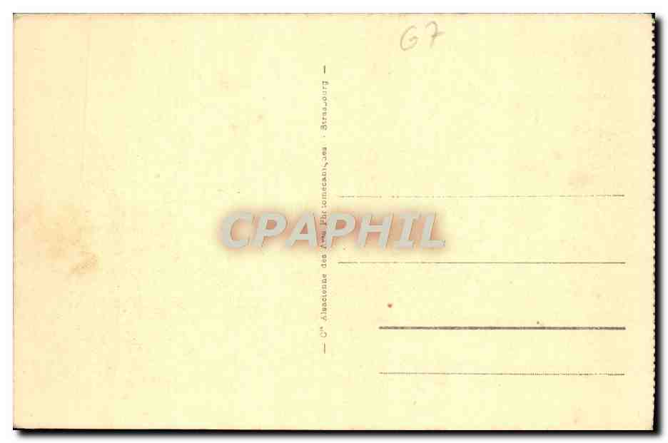 CPA Strasbourg Les Vieilles Tours aux Ponts Couverts Bateau Peniche — Back