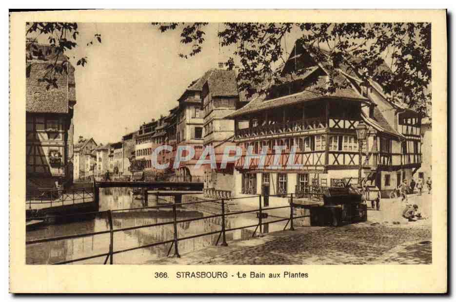 CPA Strasbourg Le Bain Aux Plantes