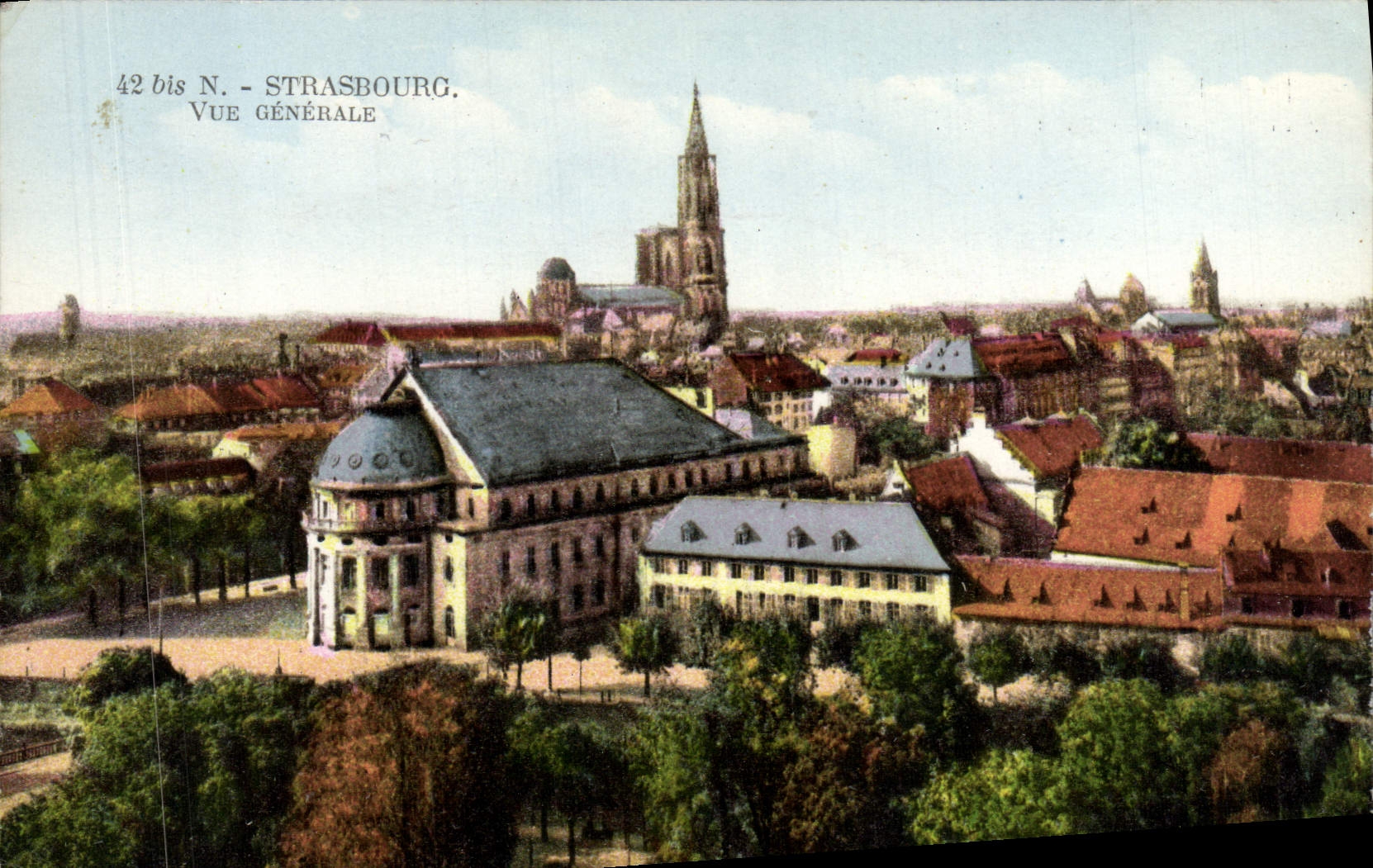 Strasbourg — Vue générale — Éditeur La Cigogne, n° 42