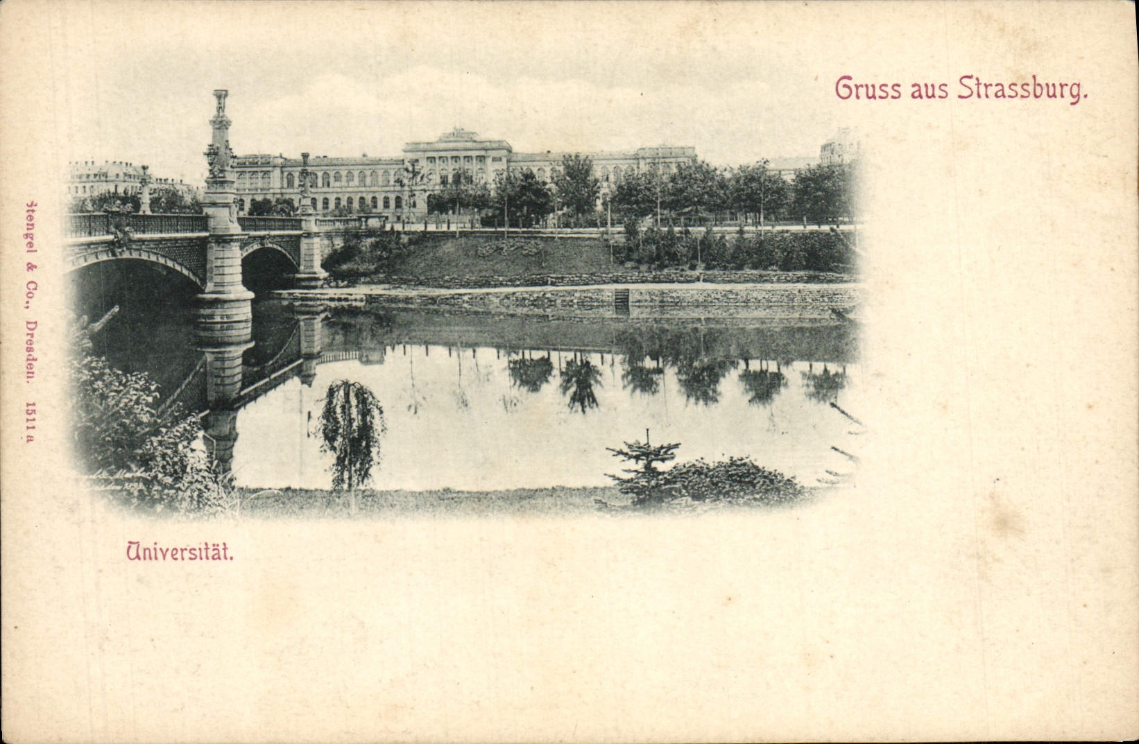 CPA Strasbourg Gruss aus Universitat