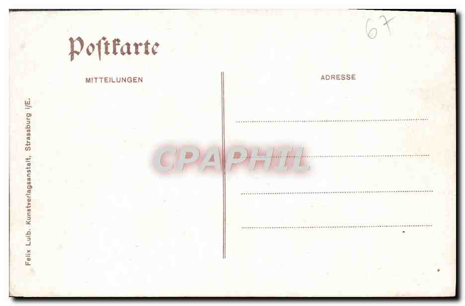 CPA Strasbourg Aux ponts couverts — Verso
