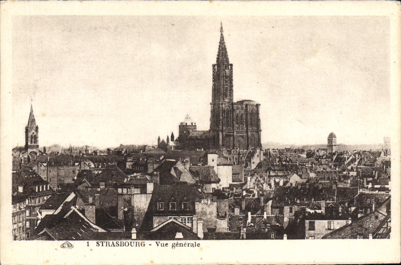 CPA Strasbourg Vue Generale