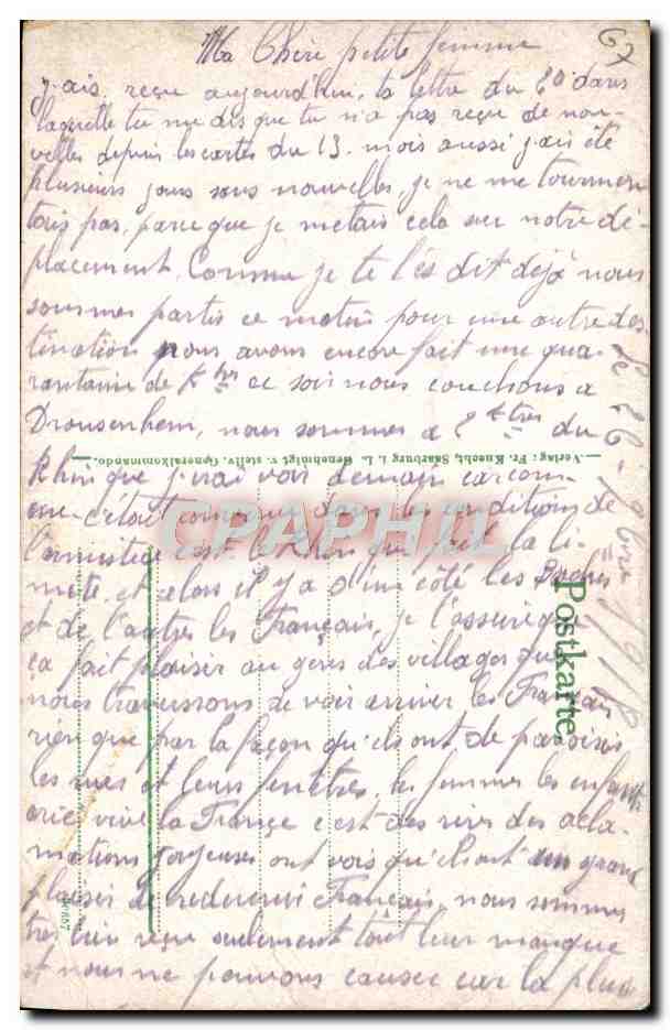CPA Vallerysthal — Verso