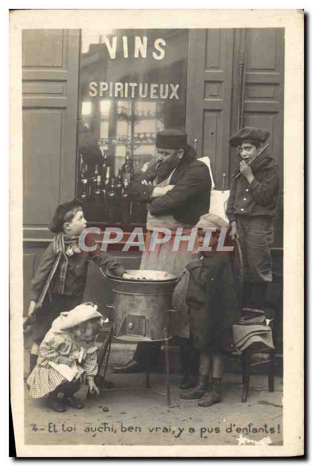 CPA Fantaisie Enfants Marchand de marrons