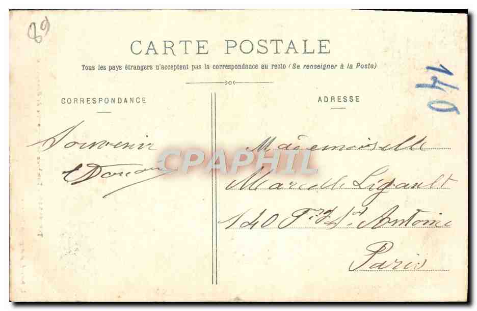 CPA Tonnerre Tombeau de Marguerite de Bourgogne — Rückseite