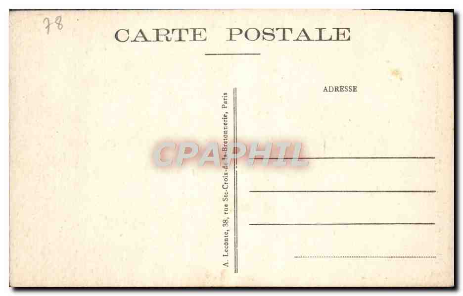 CPA Versailles L'Eglise Sainte Jeanne d'Arc — Verso