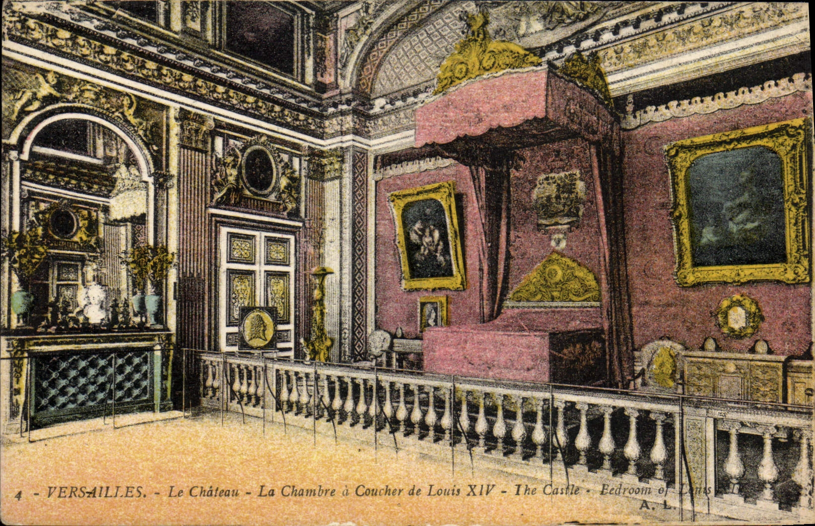 Versailles - Le Château - La Chambre à Coucher de Louis XIV - The Castle - Bedroom of Louis XIV