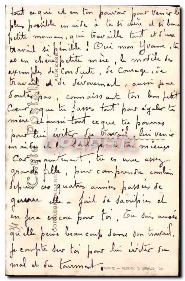 CPA Palavas Les Flots La plage  — Back