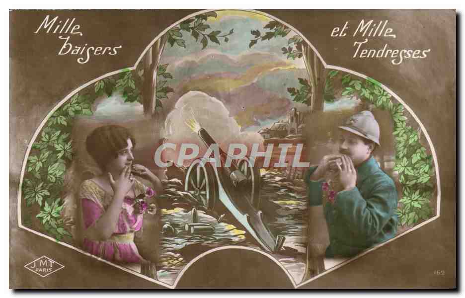 Soldat et femme au canon — Mille Baisers et Mille Tendresses — JMT PARIS n°162