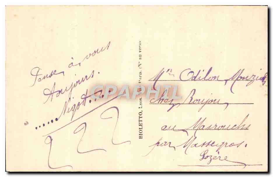 Soldat et femme au canon — Mille Baisers et Mille Tendresses — JMT PARIS n°162 — Achterkant