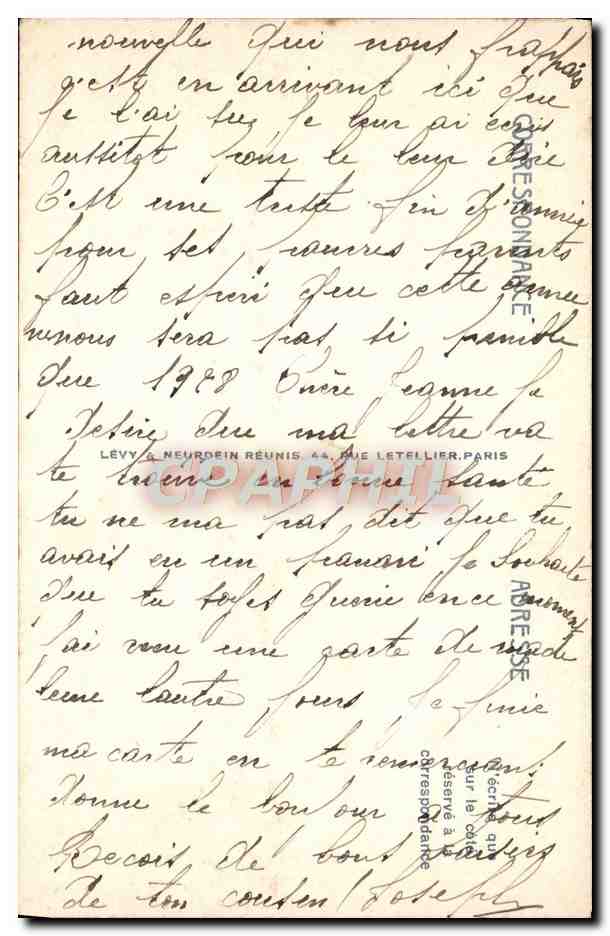 CPA Merseille Le Chateau d'If bati par Francois 1er — Verso