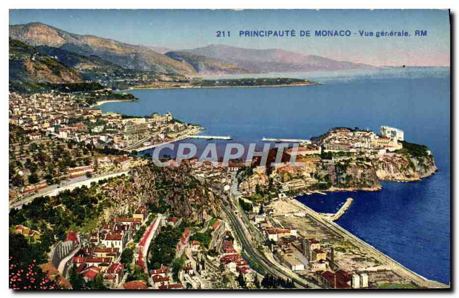 CPA Principaute de Monaco Vue generale